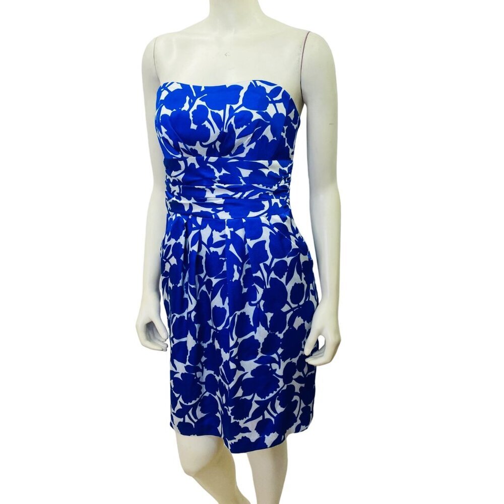 DAVIDS BRIDAL FLORAL PRINT BACKLESS A LINE PARTY DRESS‎ SIZE 6